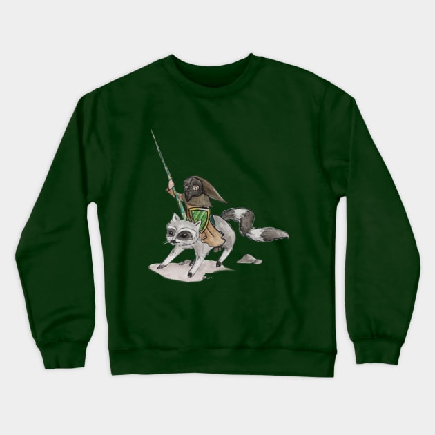 Jousting Gnome Crewneck Sweatshirt by robin_west